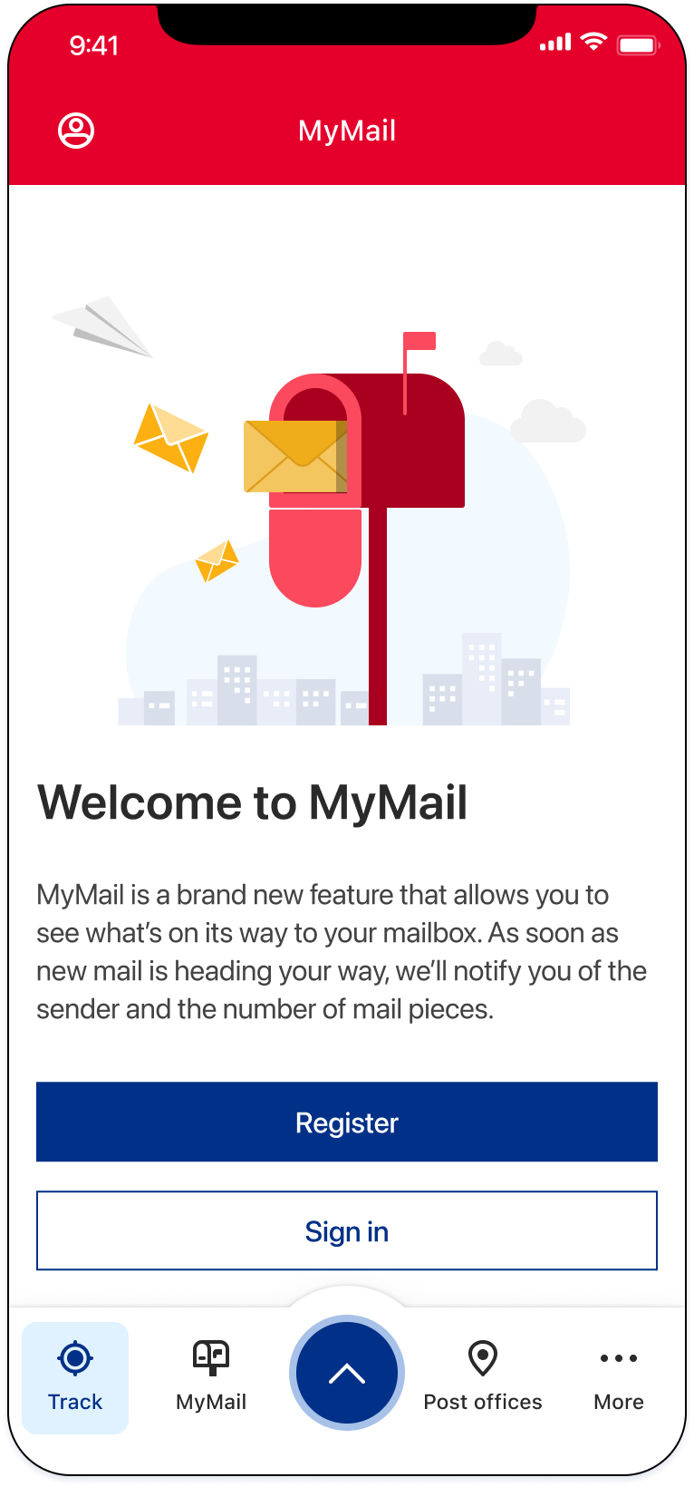 Welcome screen design